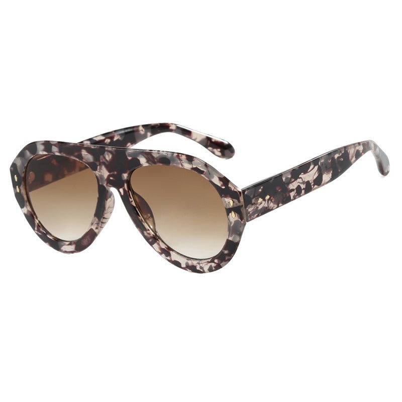 Large Frame Toad Sunglasses Avant-Garde Retro Ins Street Style Catwalk Sunglasses Cross-Border European and American Internet Celebrity Sunglasses - Image 5