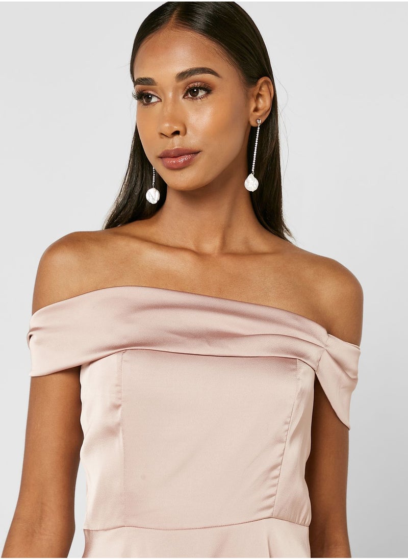 boohoo Bardot Knitted Dress  - Image 3