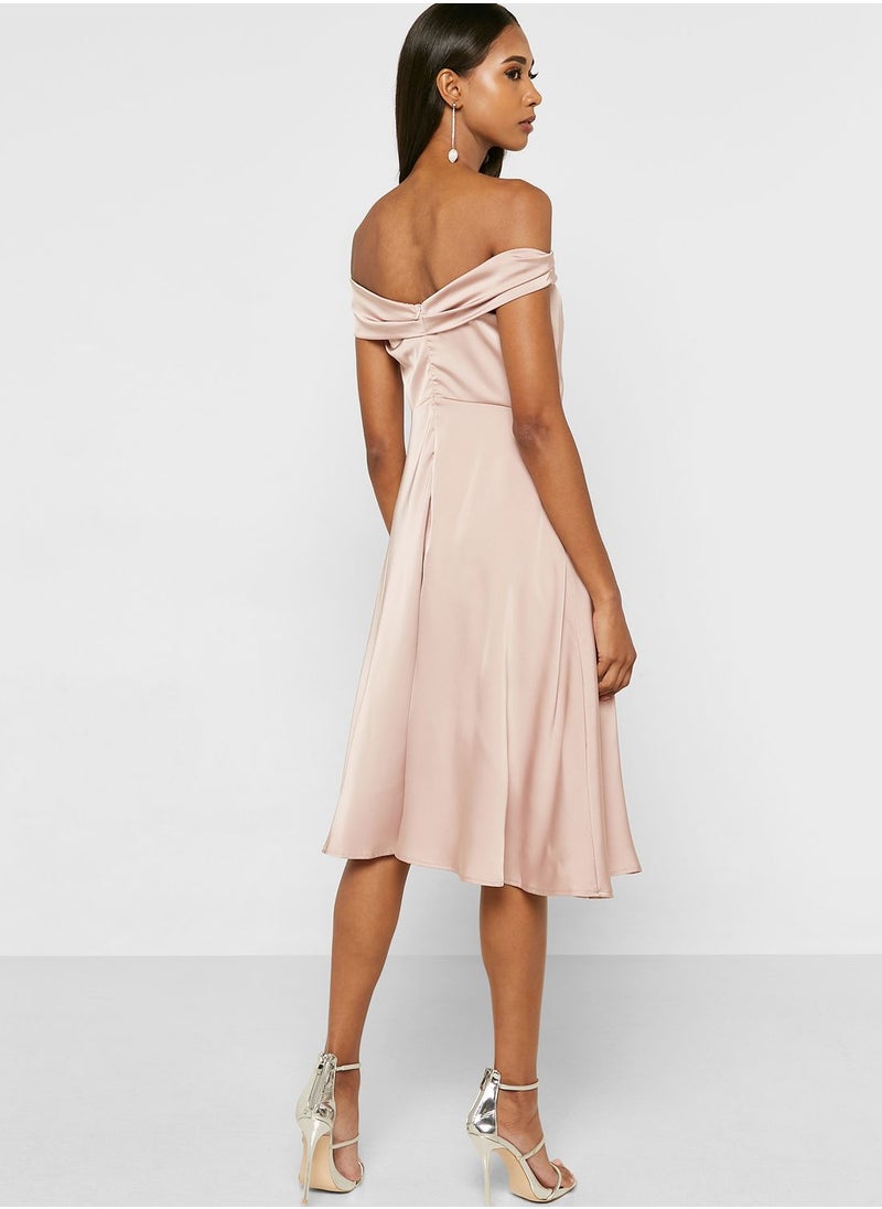 boohoo Bardot Knitted Dress  - Image 2