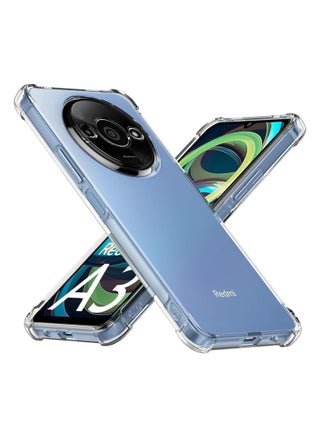 Case Compatible  Clear Silicone Case for Xiaomi Redmi A3 Not Original with Shockproof Protective Corners, Thin, Soft, Transparent Protective Case, Flexible TPU Transparent Mobile Phone Case, Scratch - pzsku/Z4B5B57AD95C21CFDC6B6Z/45/_/1721304342/acbb782e-caef-4424-9624-064ce0006d0e