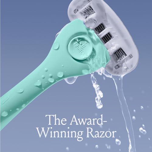 Billie Razors for Women Shave Kit – Razor + 4 x 5-Blade Razor Refills + Magnetic Holder – Minty - Image 2