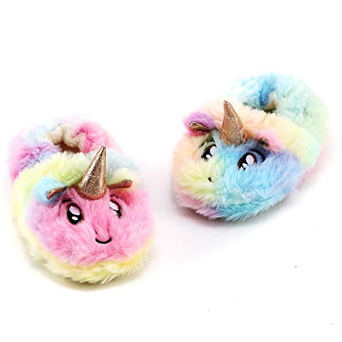 Csfry Toddler Girls' Unicorn Slipper,Multicolor US7-8 - Image 2