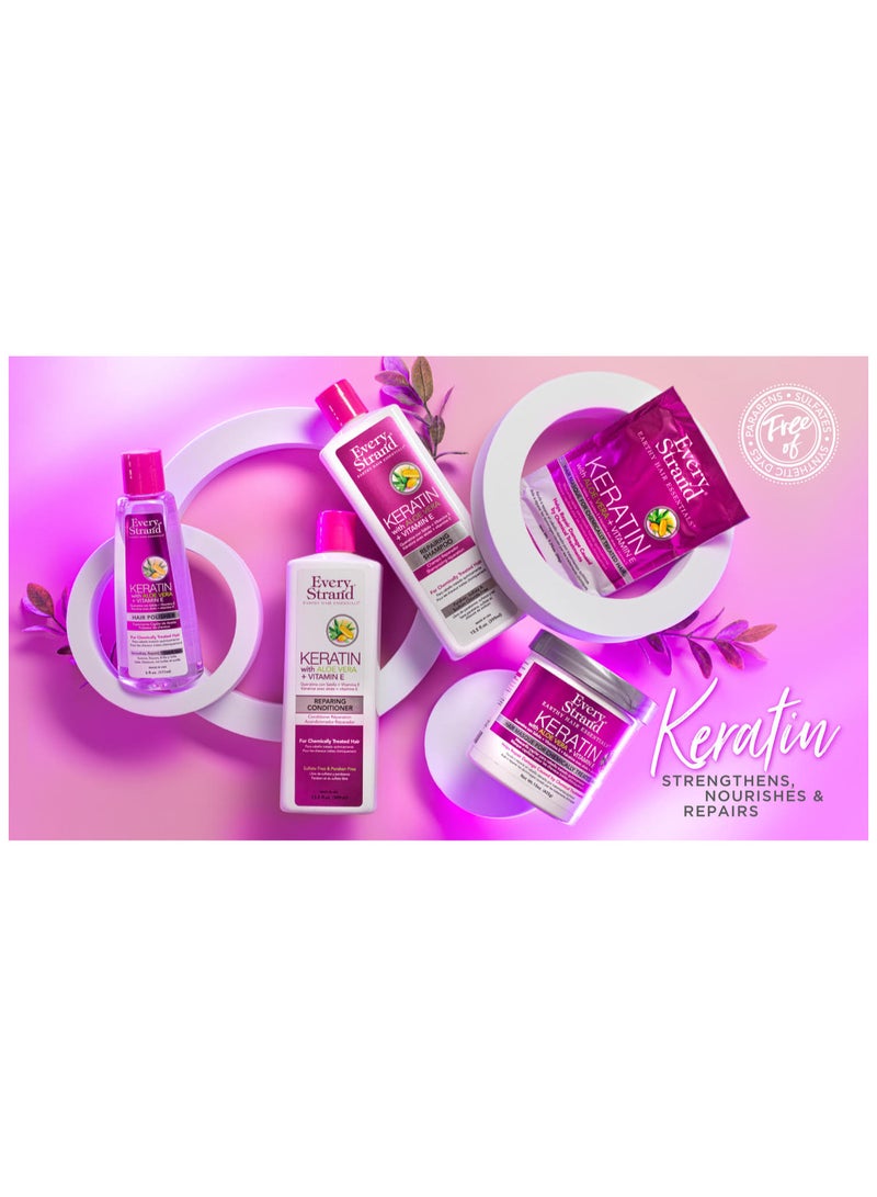 Every Strand Every Strand Keratin With Aloe Vera + Vitamin E Repairing Shampoo 399 ML  - Image 4