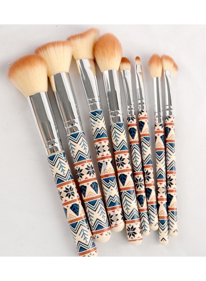 ARNOTEC 30PCS Makeup Brush Set with Bag – 9Pcs Professional Makeup Brushes + 20 Beauty Sponges + Cat Pattern Travel Tote – Full Face Cosmetic Tools Kit for Women & Beginners  - Image 3