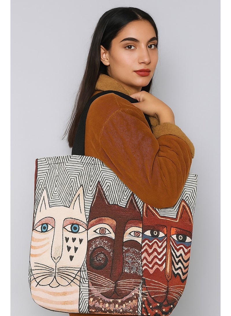 ARNOTEC 30PCS Makeup Brush Set with Bag – 9Pcs Professional Makeup Brushes + 20 Beauty Sponges + Cat Pattern Travel Tote – Full Face Cosmetic Tools Kit for Women & Beginners - Image 4