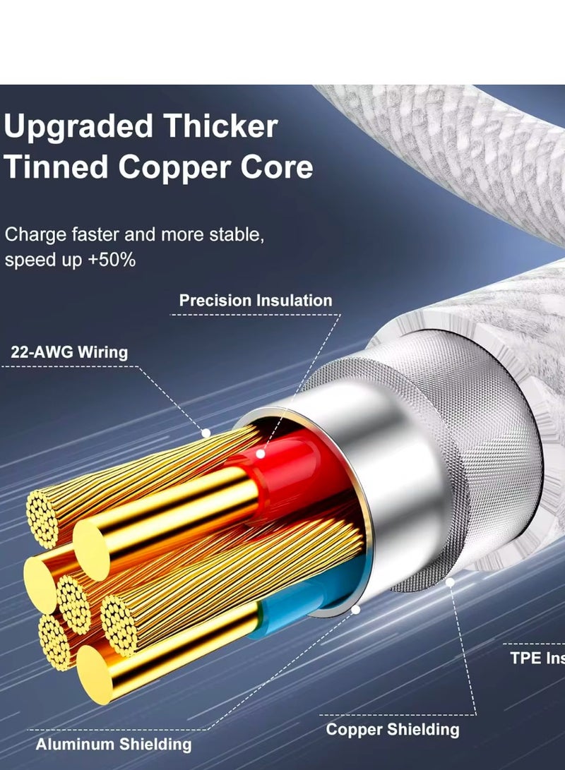 Gemini 1m Lightning to USB-C 65W Fast Charging Cable for iPhone, Cut-Resistant, Compatible with iPhones - Image 3