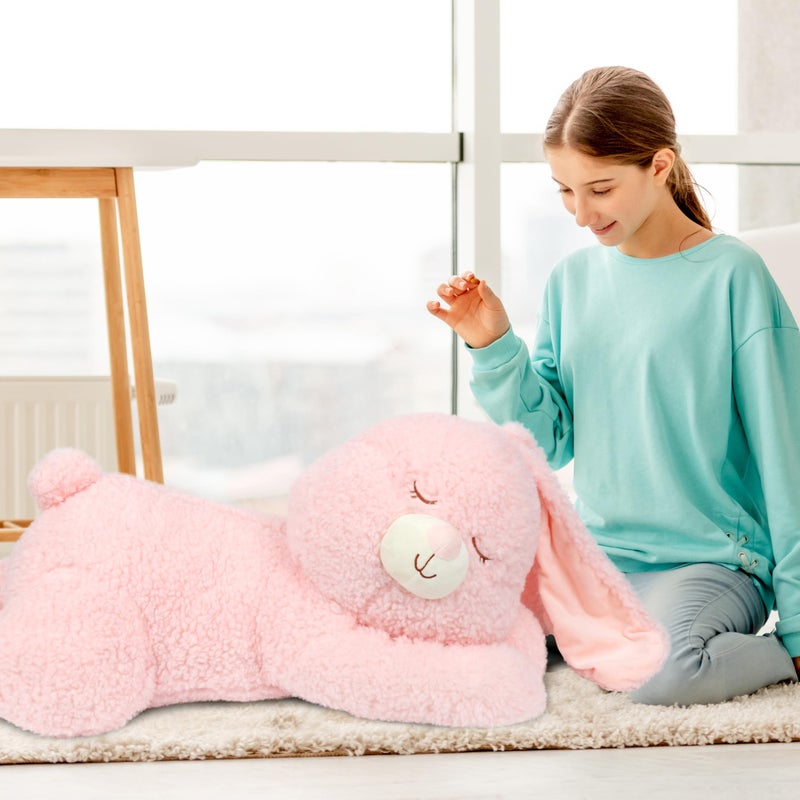 Cudhug Large 31.5" Bunny Stuffed Animal, Giant Easter Plush Bunny, Jumbo Soft Rabbit Toy Birthday Party Gifts for Kids Girls Boys - Image 5