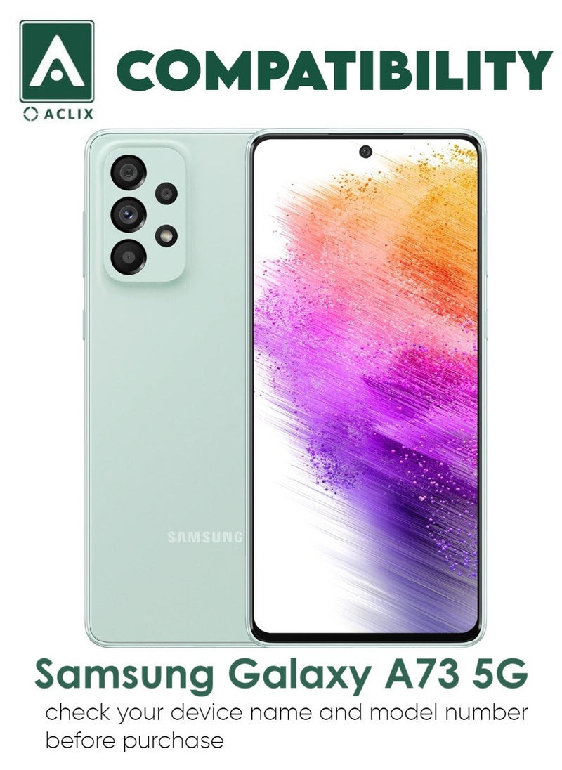 ACLIX 5 Pieces Antistatic ESD Dustproof Premium Quality High Definition Tempered Glass Screen Protector Designed For Samsung Galaxy A73 5G - Image 3