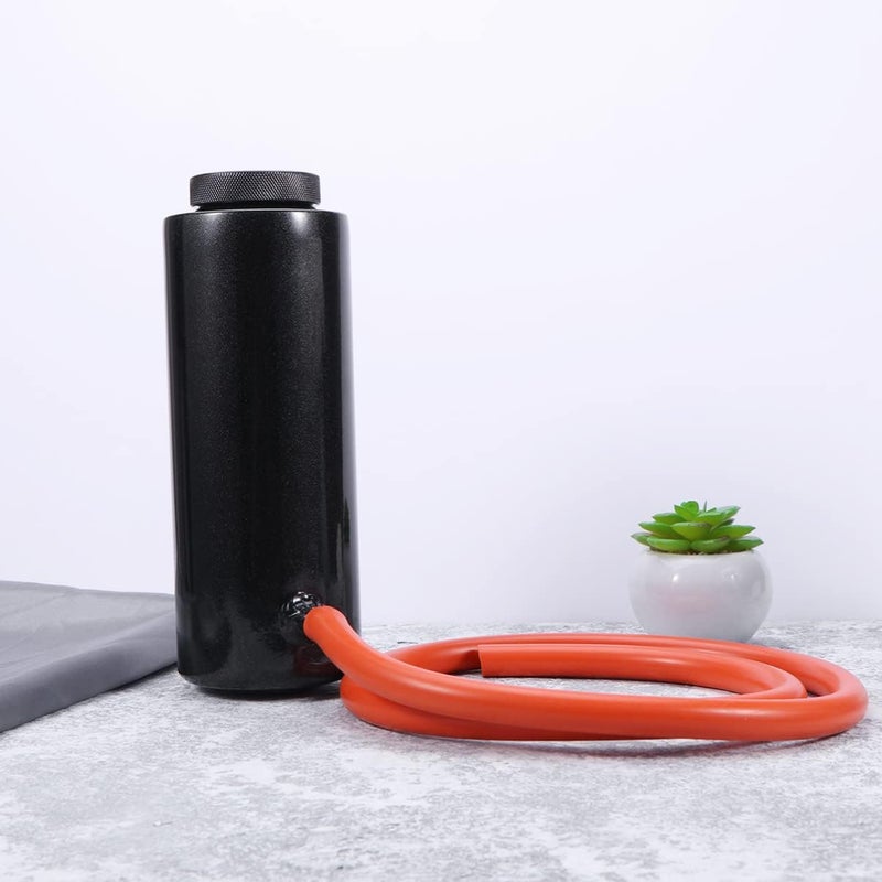 FAVOMOTO Aluminum Alloy Ventilation Oil Tank Breathable Pot Lightweight Easy to Install -Corrosive Wear Resistant Protects Intake System Black - Image 2