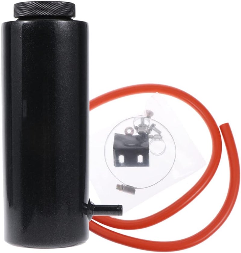 FAVOMOTO Aluminum Alloy Ventilation Oil Tank Breathable Pot Lightweight Easy to Install -Corrosive Wear Resistant Protects Intake System Black - Image 1