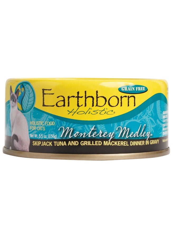 Earthborn Holistic - Monterey Medley GrainFree Moist Cat Food, Beige, 5.5 Oz(Pack Of 24) - Image 1