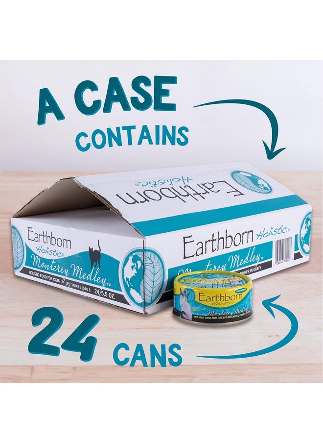 Earthborn Holistic - Monterey Medley GrainFree Moist Cat Food, Beige, 5.5 Oz(Pack Of 24) - Image 1