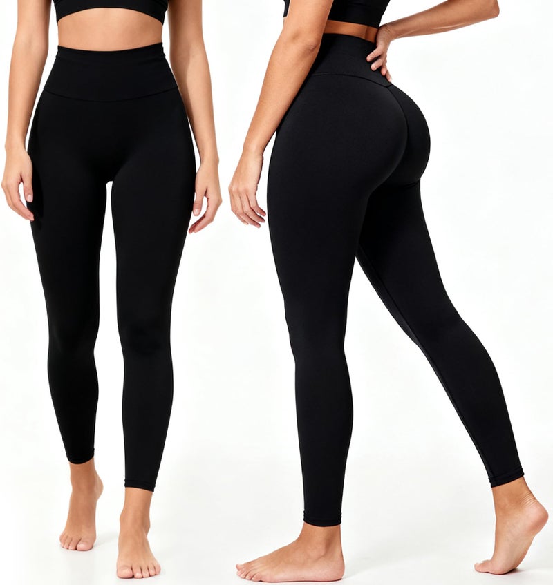 Laite Hebe Leggings for Women - High Waisted Full Length Buttery Soft Yoga Pants for Workout Athletic Daily - Image 2