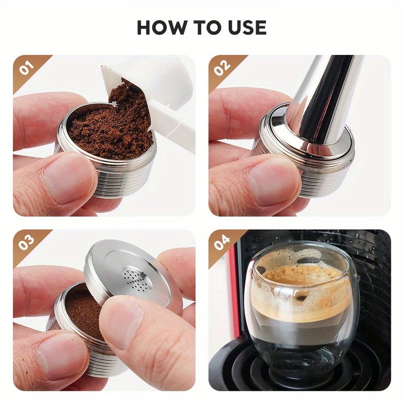 Stainless Steel Reusable Capsule Coffee Filter 1pc for Delta Q Mini Qool Machine - Image 5