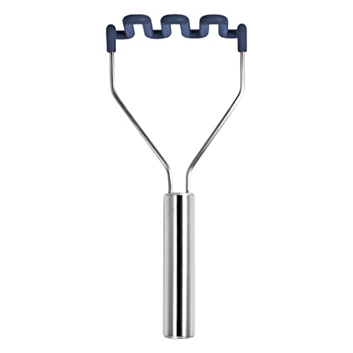 Tovolo Silicone Potato Masher Stainless Steel Handle  Core Food Mashers Kitchen Utensil Vegetable Ricer  Avocado Blender ScratchResistant  HeatResistant