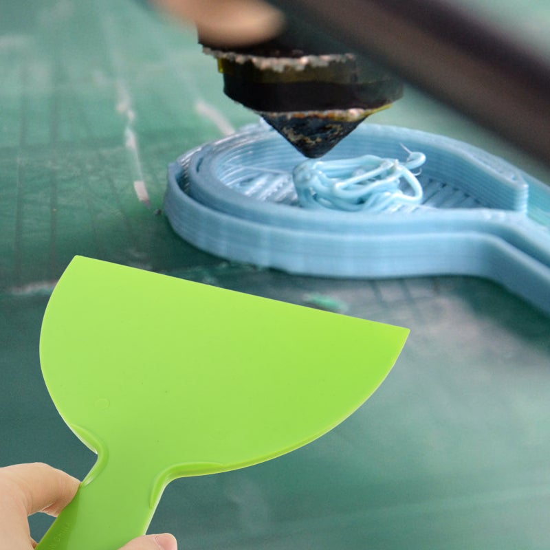 3PCS Multifunctional Hot Bed Scrapper Ergonomic 3D Printing Residue Removal Tool Shovel 3D Printer Accessories (Light Green) - Image 5