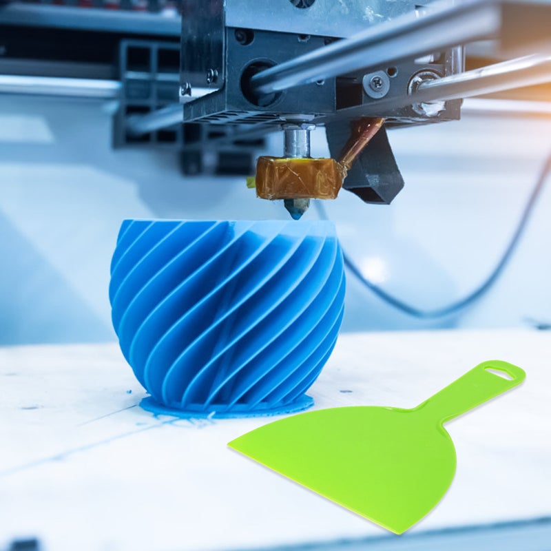 3PCS Multifunctional Hot Bed Scrapper Ergonomic 3D Printing Residue Removal Tool Shovel 3D Printer Accessories (Light Green) - Image 3