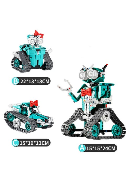 Wally Robot Assembles Building Blocks