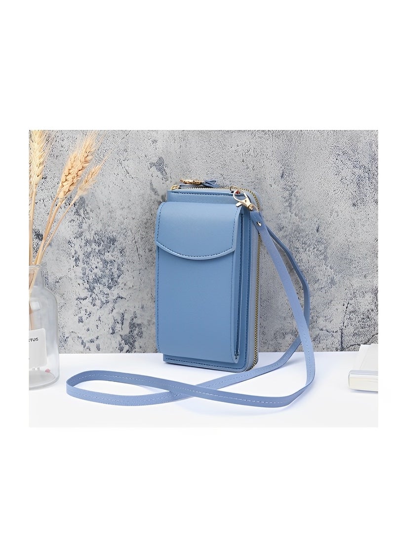 REOCLE Women's Crossbody Bag Leather Cell Phone Purse Wallet Clutch Wallet with Credit Card Slots & Large Capacity Multifunctional Shoulder Bag  - Image 2