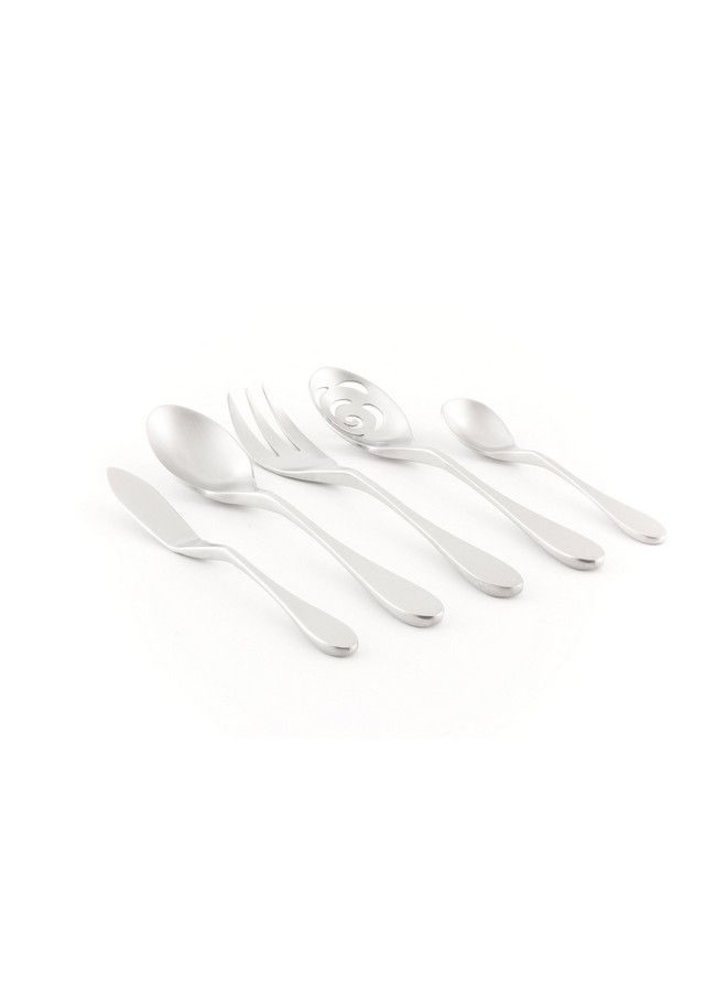 Knork 5 Piece Matte Serving Set 18/10 Stainless Steel - Image 5