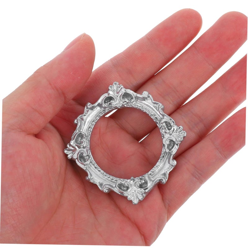 Vintage Resin Mini Picture Frame Set 4pcs for Photo Props Crafts - Image 4