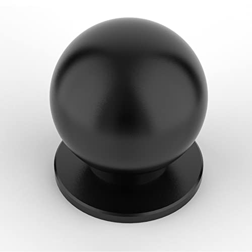 Coinkoly 10 Pack Cabinet Knobs Matte Black Single Hole Round Knobs Door pulls Kitchen Cabinet Knobs Drawer Knobs for Cabinet and Dresser Drawers - Image 1