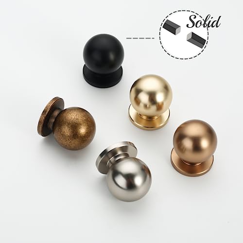 Coinkoly 10 Pack Cabinet Knobs Matte Black Single Hole Round Knobs Door pulls Kitchen Cabinet Knobs Drawer Knobs for Cabinet and Dresser Drawers - Image 2