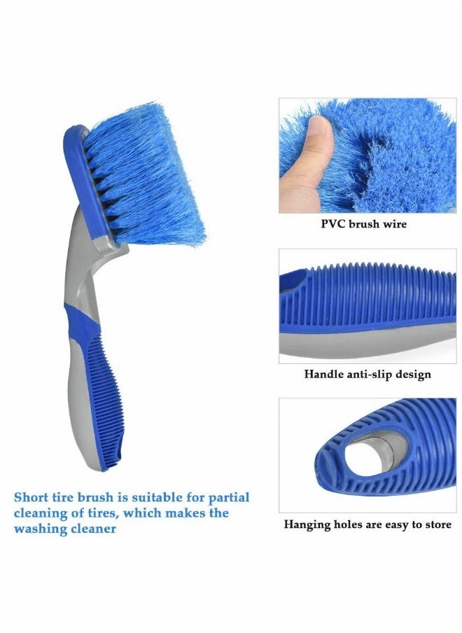 Generic - Cleaning Brush Car Wheel Brush Set Auto Bicycle Tire Brush Kit Motorcycle Detailing Brush - Image 1