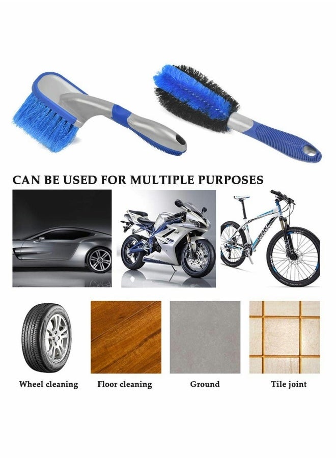 Generic - Cleaning Brush Car Wheel Brush Set Auto Bicycle Tire Brush Kit Motorcycle Detailing Brush - Image 1
