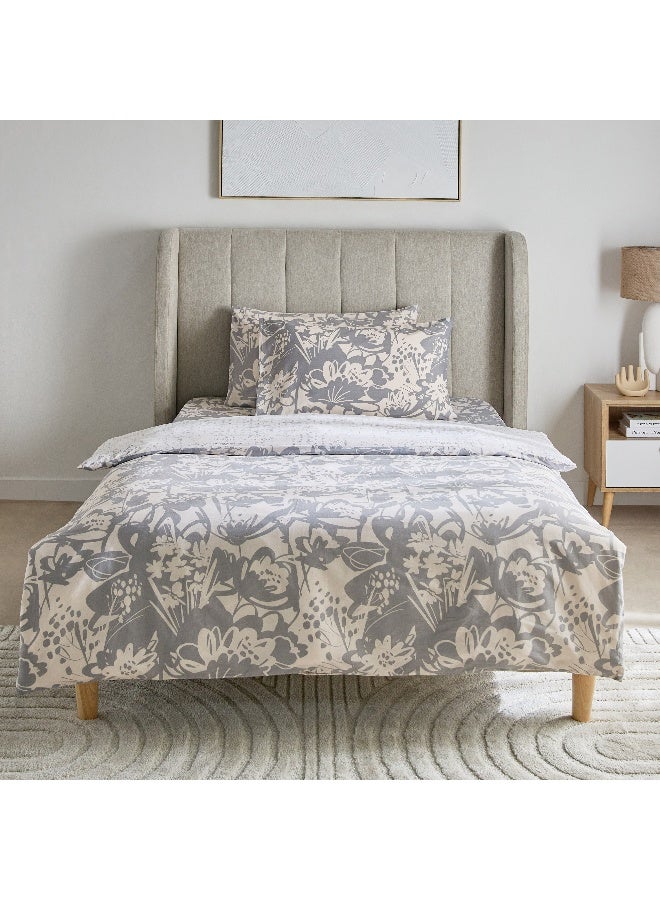 Home Box Aurora Heya 3-Piece Printed Cotton Twin Duvet Quilt Cover Set 220 x 150 cm - Image 3