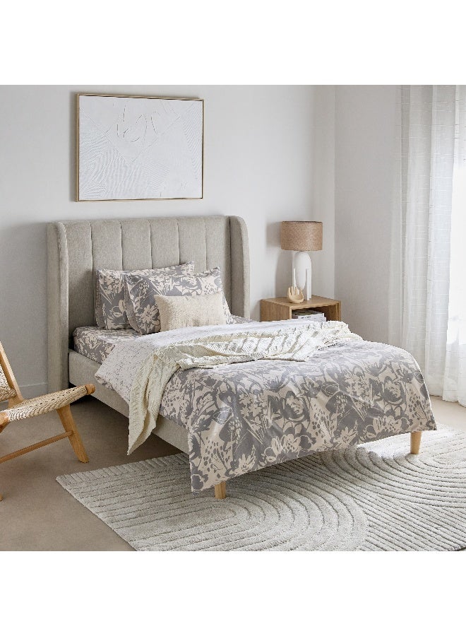 Home Box Aurora Heya 3-Piece Printed Cotton Twin Duvet Quilt Cover Set 220 x 150 cm - Image 2