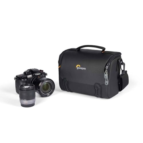 Lowepro Adventura SH 140 III, Camera Shoulder Bag with Adjustable/Removable Shoulder Strap, Bag for Mirrorless Camera, Compatible with Fujifilm XT200, Canon M50 MII, EOS R10, Nikon Z50, Black - Image 3