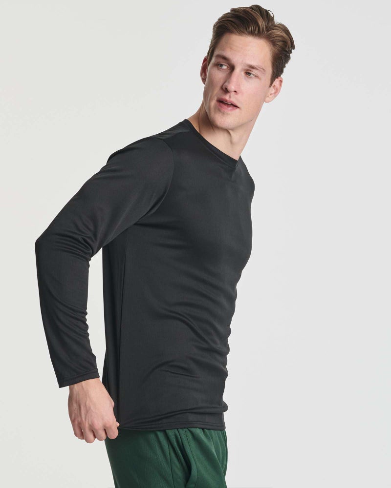 REALESSENTIALS Real Essentials 3 & 5 Pack: Men's Mesh Quick Dry Athletic Long Sleeve T-Shirt UPF SPF UV Sun (Available in Big & Tall) - Image 3