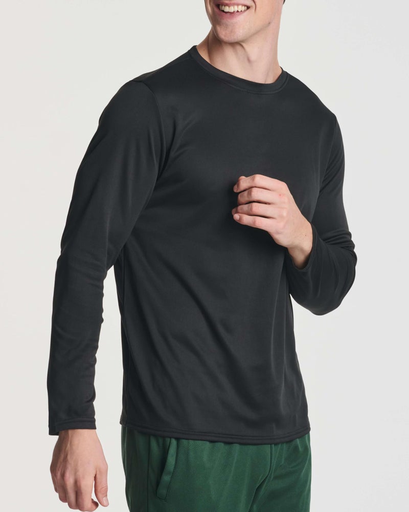 REALESSENTIALS Real Essentials 3 & 5 Pack: Men's Mesh Quick Dry Athletic Long Sleeve T-Shirt UPF SPF UV Sun (Available in Big & Tall) - Image 4