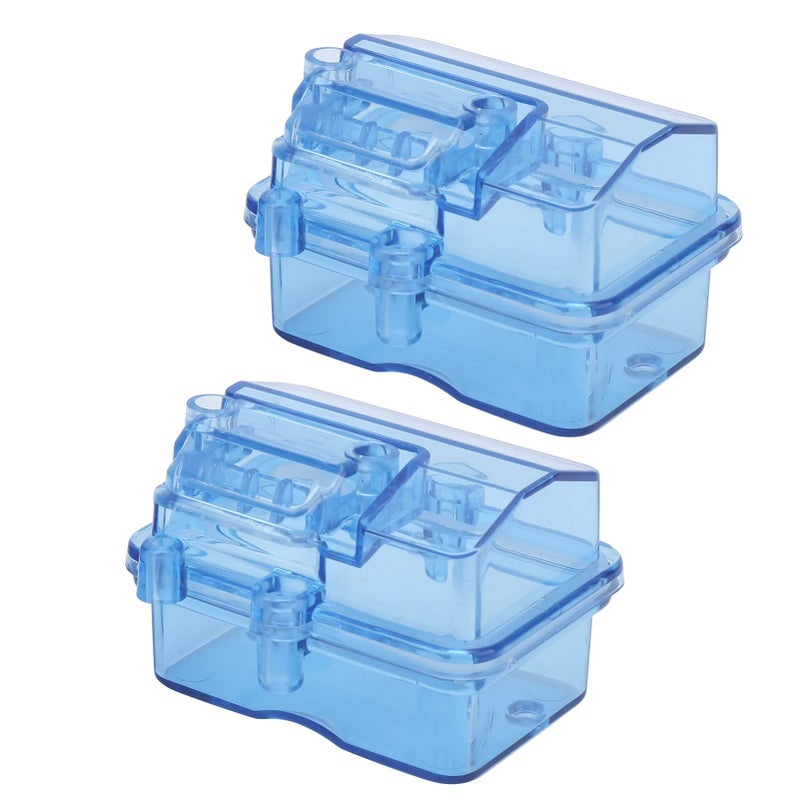 Transparent Blue Splashproof RC Receiver Box Protector Easy Install 2 Sets - Image 2