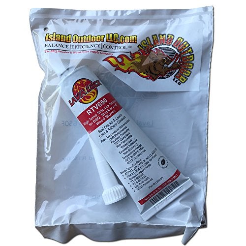 LavaLock RTV 650 F BBQ Grill Smoker Sealer Hi Temp Silicon Adhesive 3 oz. (2.8 Fluid Ounce) - Image 4