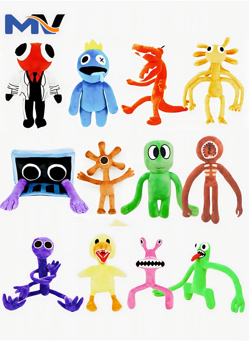 MAGIC VAULT [12-piece set] Rainbow Friends full set of plush toy game peripheral dolls super cute plush doll plush toy cushion pillow gift collection ornaments children's cute cartoon doll plush  - Image 1
