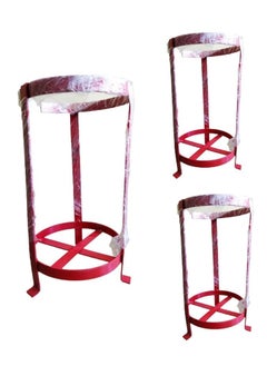 Rahul Professionals Fire Extinguisher Stand Holder for 6kg 4kg Fire Extinguishers Pack of 3 Red  - Image 1