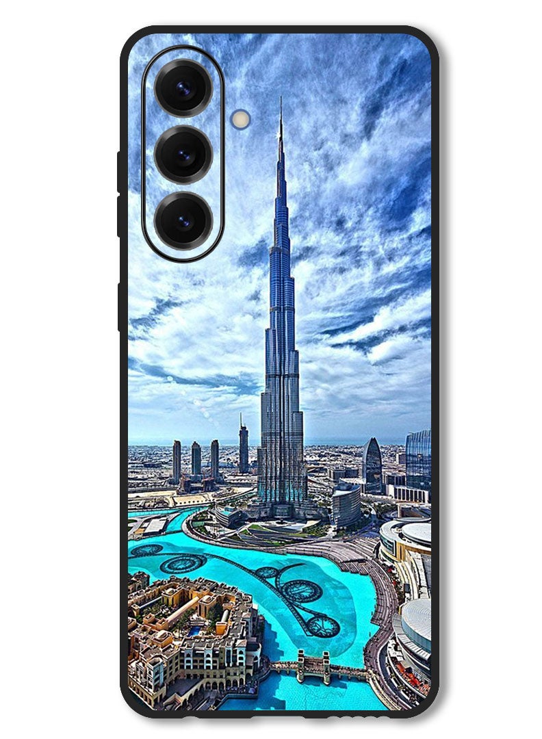 Theodor Case Compatible with Samsung Galaxy S25 FE 6.7 Inch Protection Shockproof Bumper Cover Burj Khalifa in Day - Image 1