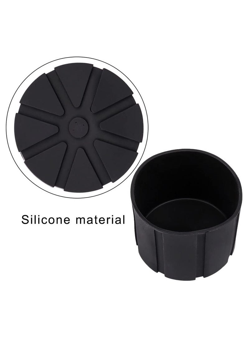 2-Pack Camera Lens Cap SLR Camera Silicone Protector Cap Dustproof Lens Cover for 65-110mm DSLR Camera Lenses Fits 99% DSLR Lenses (Black) - Image 2