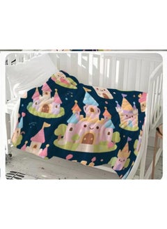 General Baby and children's cartoon flannel thin blanket (warm and comfortable, suitable for sleep, game use) 70cm*100cm - 612  - Image 2