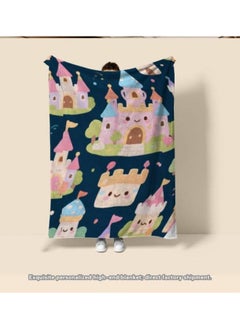 General Baby and children's cartoon flannel thin blanket (warm and comfortable, suitable for sleep, game use) 70cm*100cm - 612  - Image 1