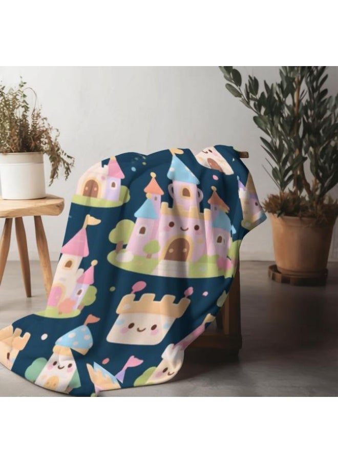 General - Baby and children's cartoon flannel thin blanket (warm and comfortable, suitable for sleep, game use) 70cm*100cm - 612 - Image 1