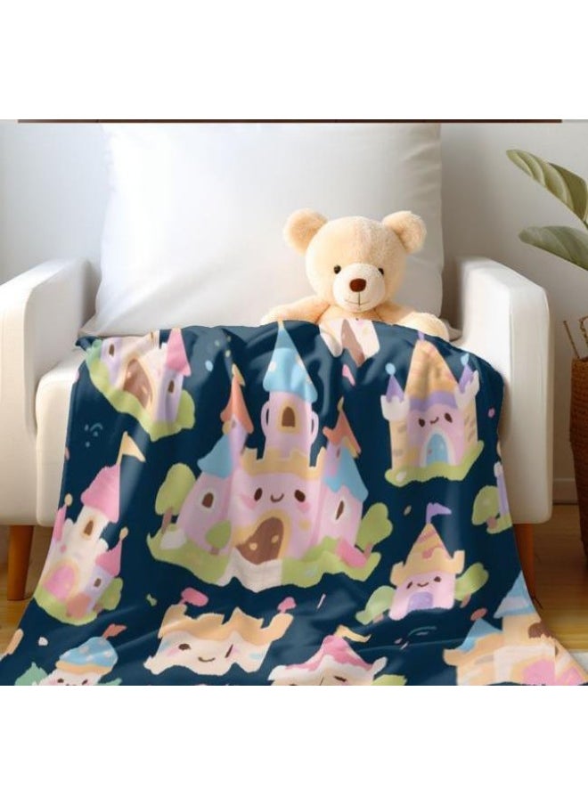 General - Baby and children's cartoon flannel thin blanket (warm and comfortable, suitable for sleep, game use) 70cm*100cm - 612 - Image 1
