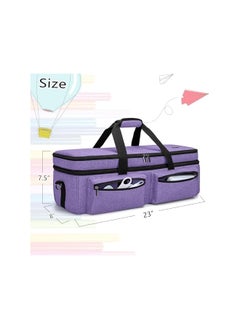 PROMASS promass Double-layer Bag, Carrying Bag Compatible with Die-Cut Machine and Supplies (Bag Only,), Purple  - Image 2