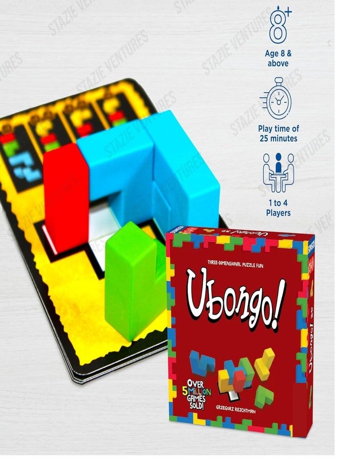 Stazie® Ubongo Strategy Puzzle Board Game | Fast-Paced Family Game of Shapes & Logic | Fun Educational for Kids & Adults | Perfect for Parties, Nights & Gift Giving - Image 2
