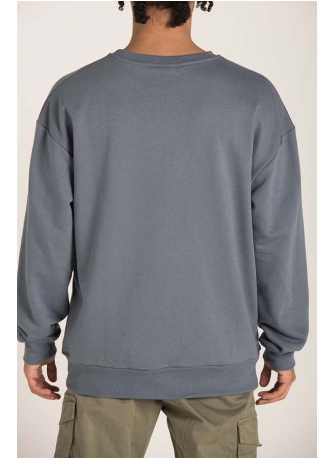 Marco Bergamo - Front Print R-Neck Sweatshirt - Image 1