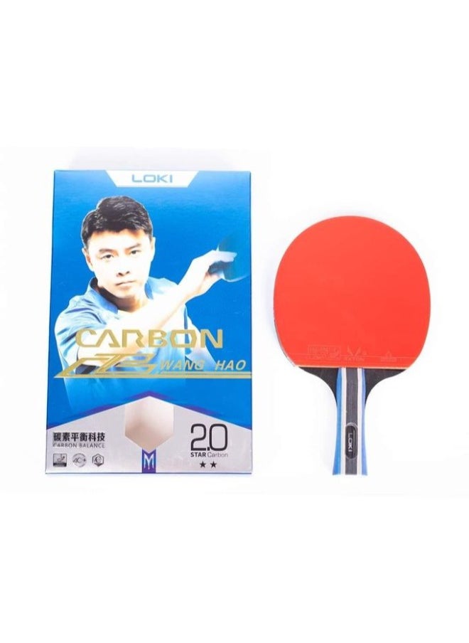 Generic Loki 2 Star Table Tennis Racket Long Hand  - Image 1