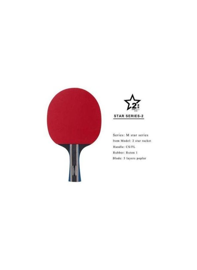 Generic Loki 2 Star Table Tennis Racket Long Hand  - Image 2
