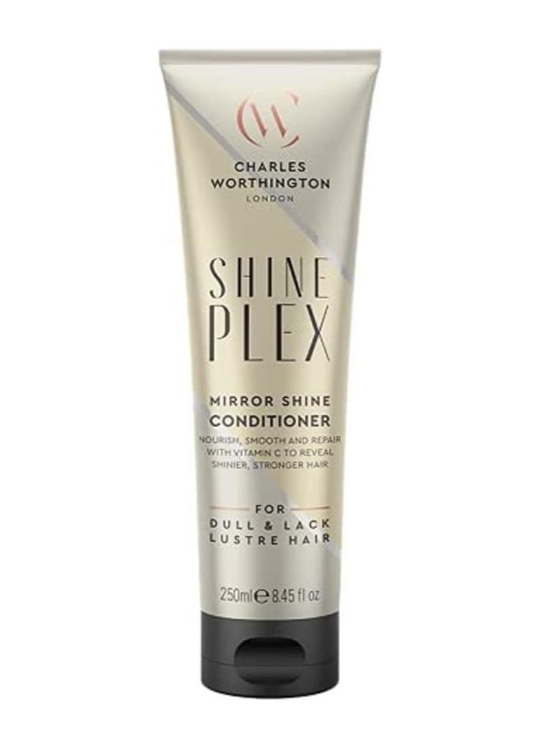 CHARLES WORTHINGTON Shine Plex Mirror Shine Conditioner for Dull Hair Nourishing Conditioner for Frizzy Hair Salon Conditioner to Boost Shine 250 ml  - Image 1